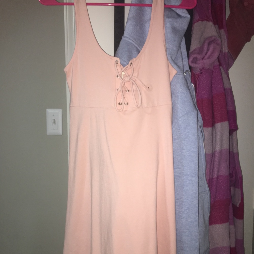 casual pink dress